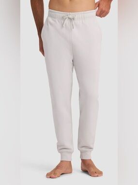 Cozy Earth Men's Light Beige Drawstring Joggers - Casual Comfort Sweatpants